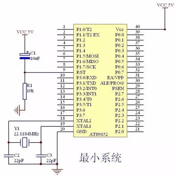 單片機(jī)晶振電路圖